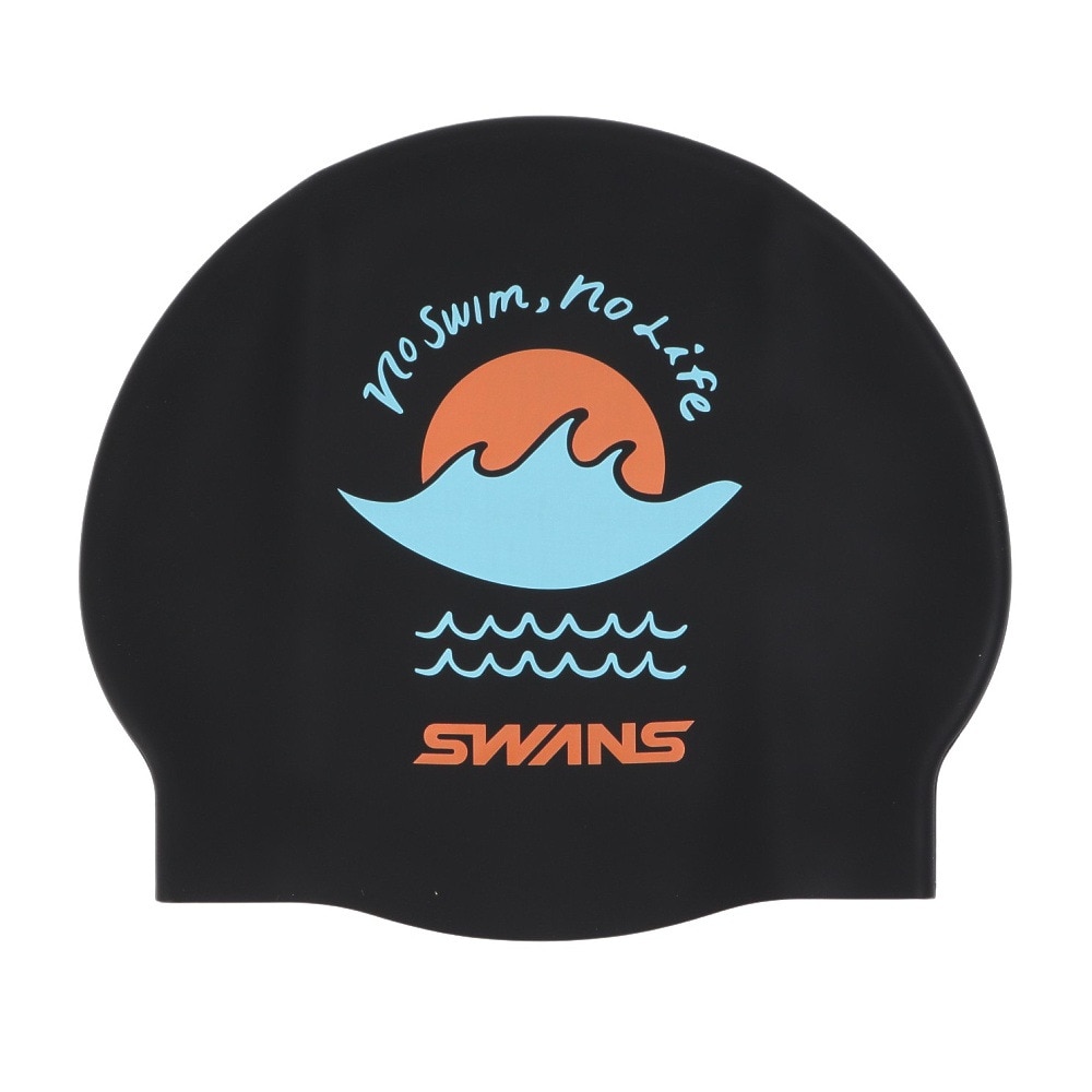 スワンズ（SWANS）（メンズ、レディース）水泳 キャップ シリコーンキャップ SA-7SUN BK