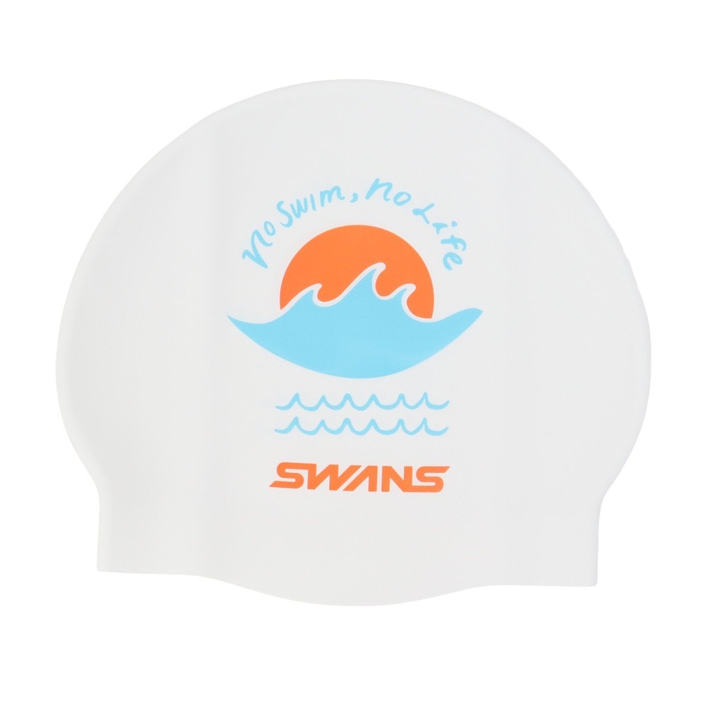 スワンズ（SWANS）（メンズ、レディース）水泳 キャップ シリコーンキャップ SA-7SUN W