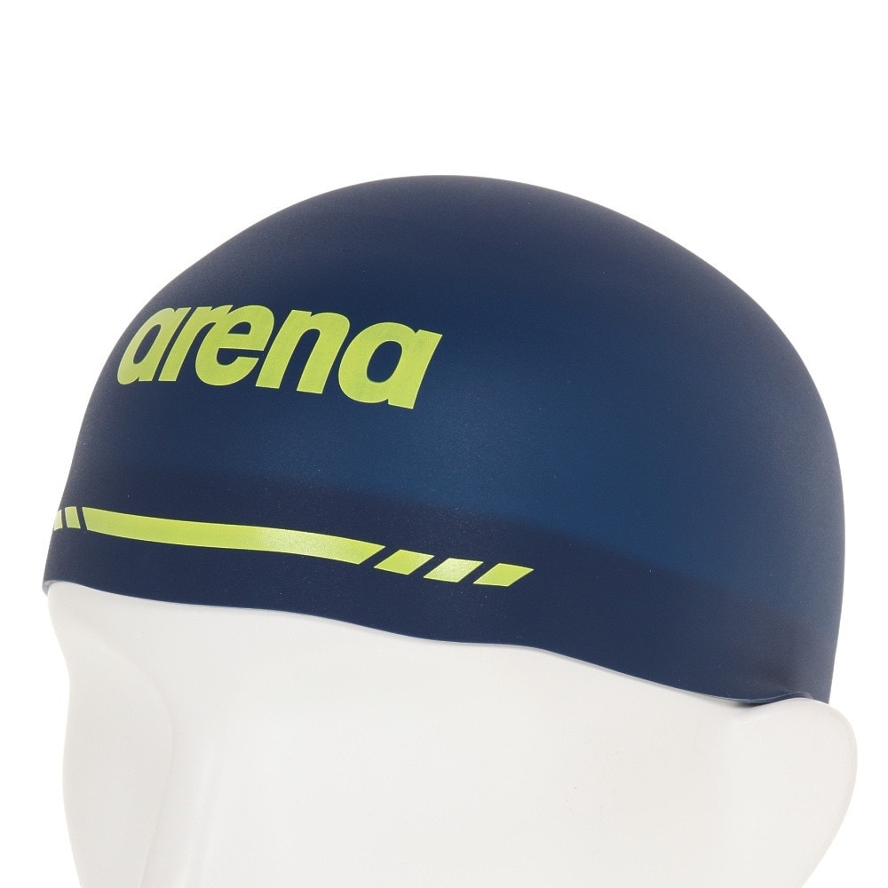 アリーナ（ARENA）（メンズ、レディース）水泳 キャップ アクアフォース3Dキャップ レーシングシリコーンキャップ  M-L WA承認モデル ARN-3410 NVY 紺