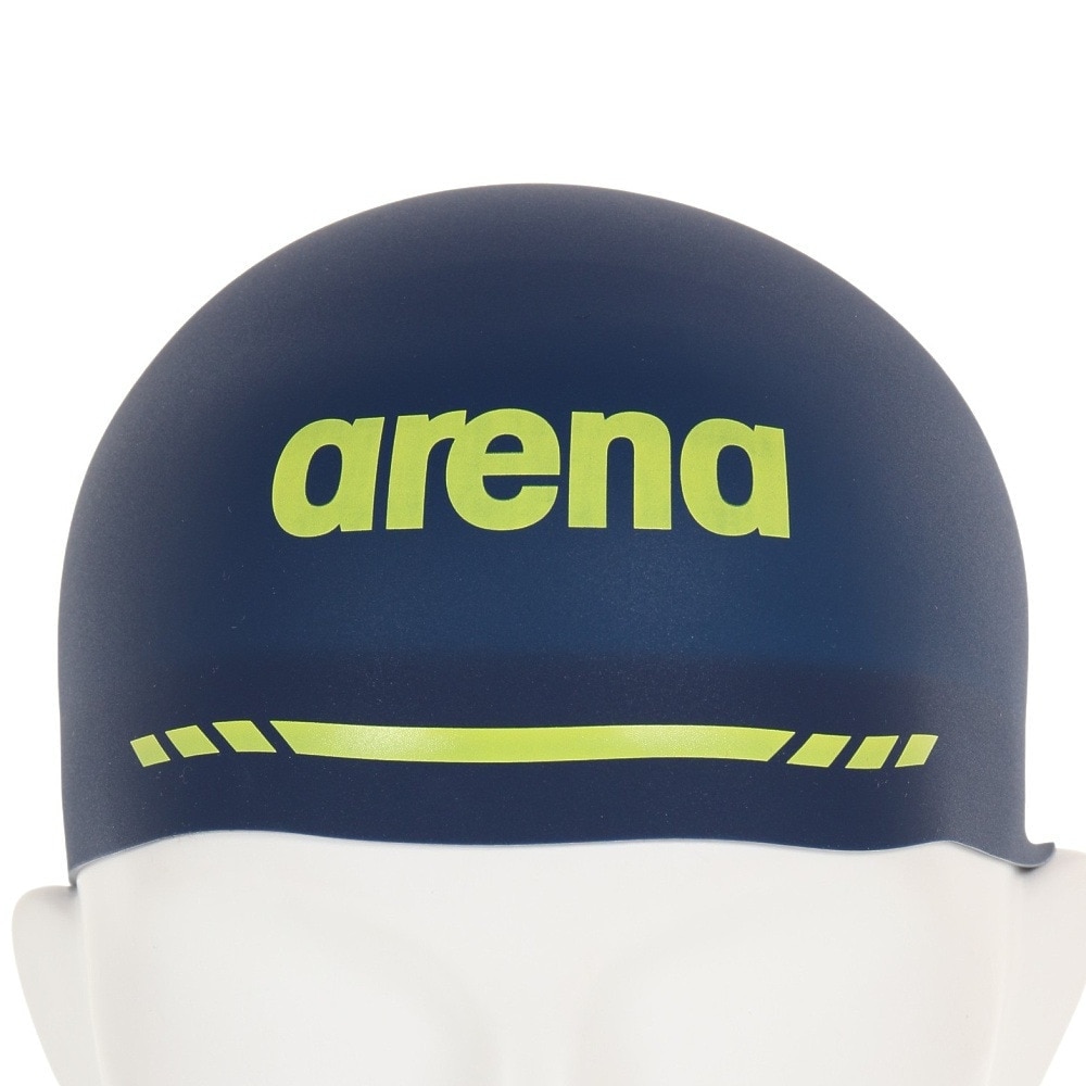 アリーナ（ARENA）（メンズ、レディース）水泳 キャップ アクアフォース3Dキャップ レーシングシリコーンキャップ  M-L WA承認モデル ARN-3410 NVY 紺