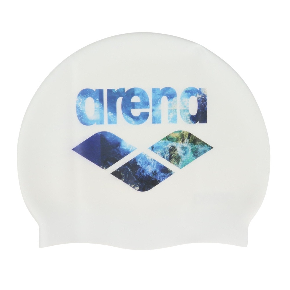 アリーナ（ARENA）（メンズ、レディース）水泳 キャップ シリコーンキャップ AS5FSC21U WHBL