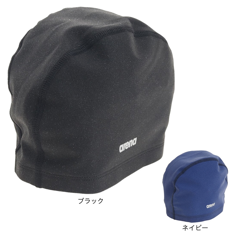 アリーナ（ARENA）（メンズ、レディース）水泳 キャップ フィットネス2WAYシリコーンキャップ ラメ調 ARN-2406 NVY