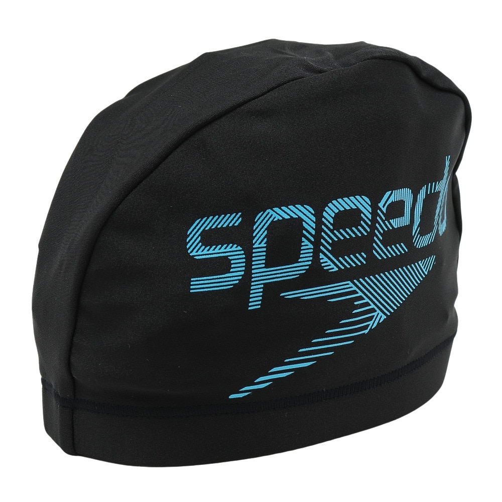 新品　ブラック　Speedo(スピード) スイムキャップ トリコットキャップ