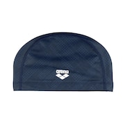 (メンズ、レディース)キャップ 2way シリコーンキャップ 紺 白 50-59センチ AS5SSC31U NVWH 水泳 総柄 健康 フィットネス エクササイズ