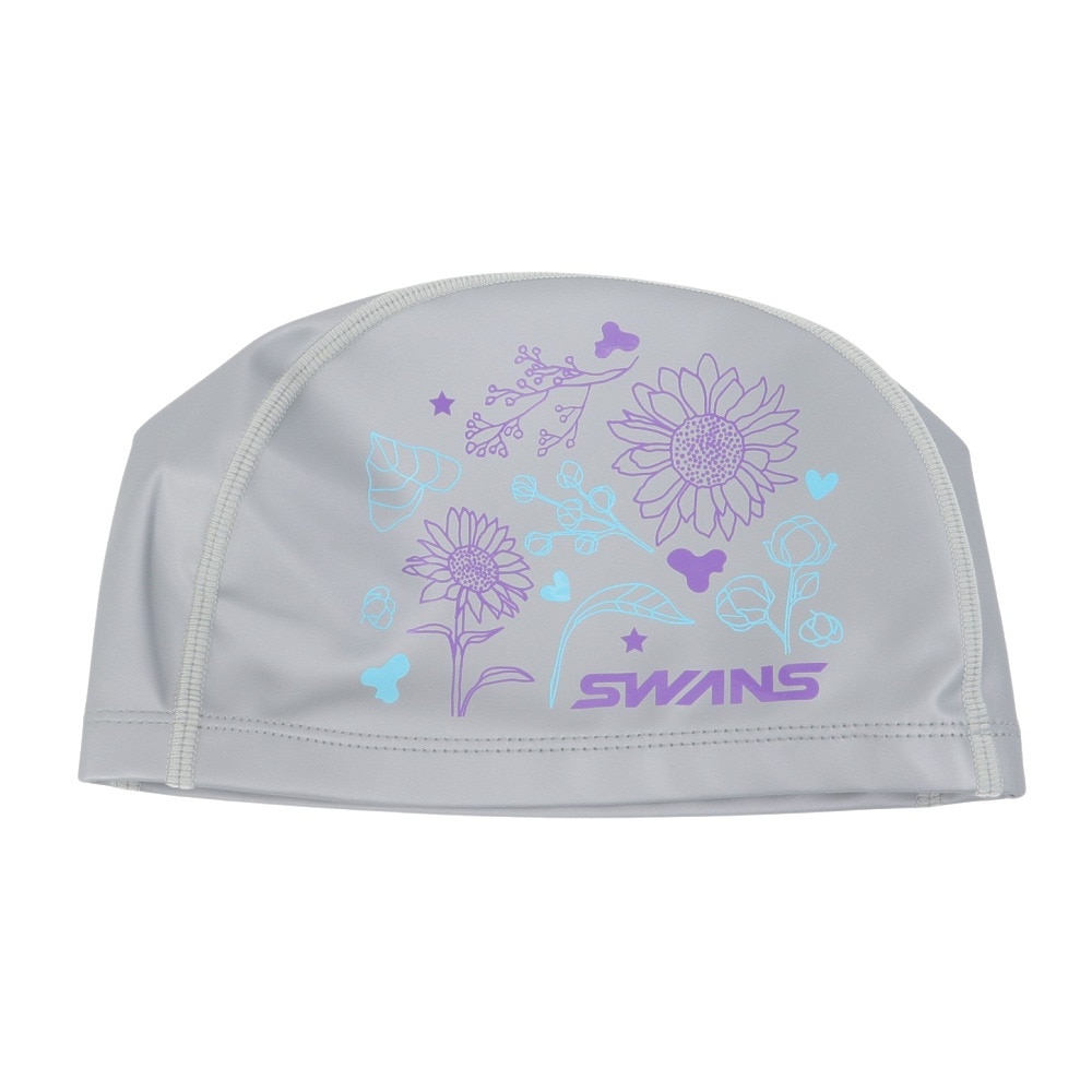 スワンズ（SWANS）（メンズ、レディース）スイムキャップ 水泳 キャップ 2WAY シリコンキャップ シルバー SA-70 HIM SIL スイミングキャップ 水泳帽 練習用