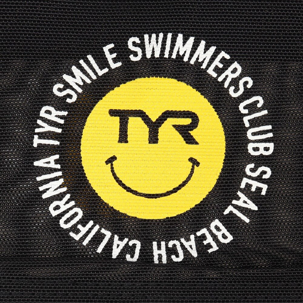 ティア（TYR）（メンズ、レディース）水泳 メッシュキャップ SMILE LCMM-48 BK