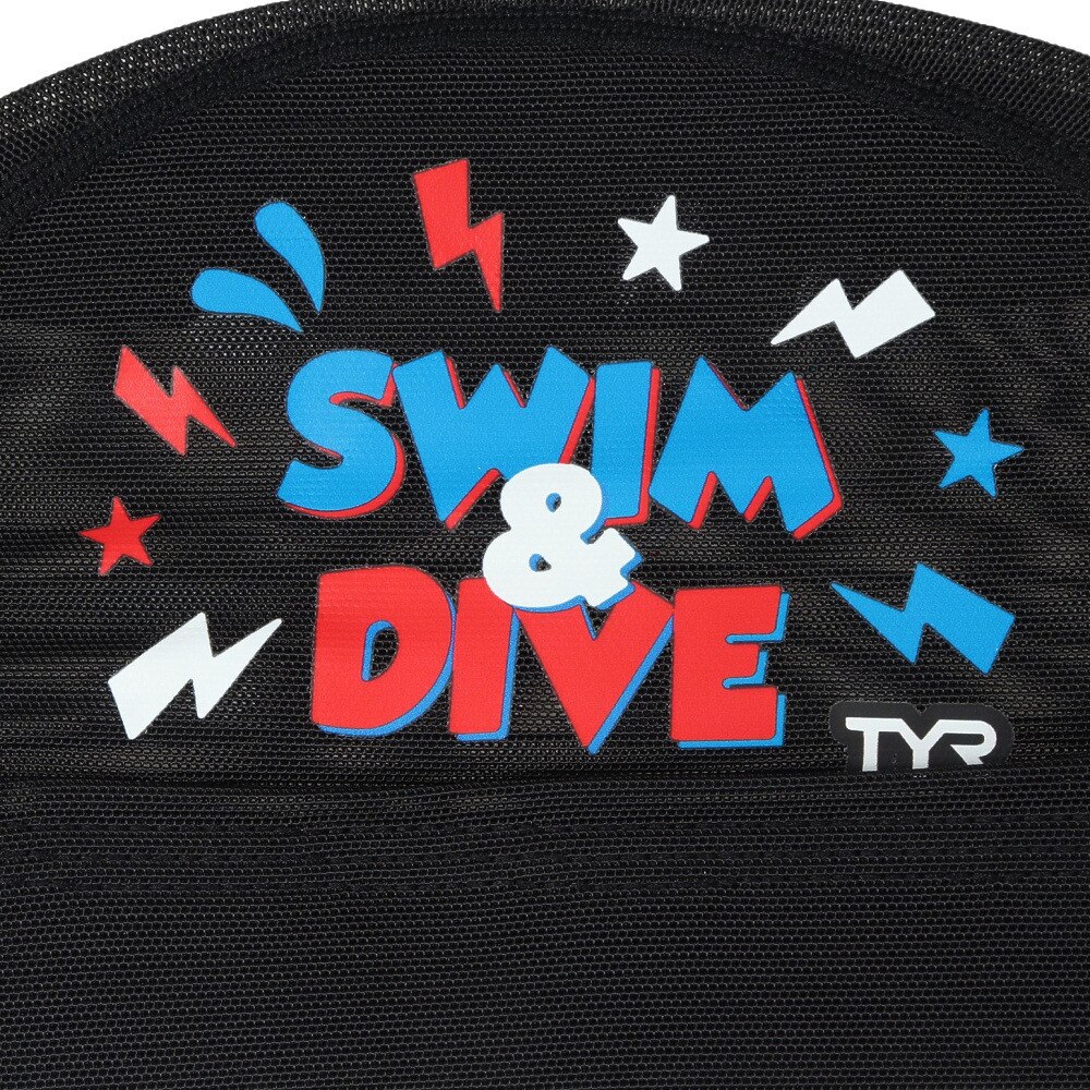 ティア（TYR）（メンズ、レディース）水泳 メッシュキャップ SWIM&DIVE LCMM-49 BKRD