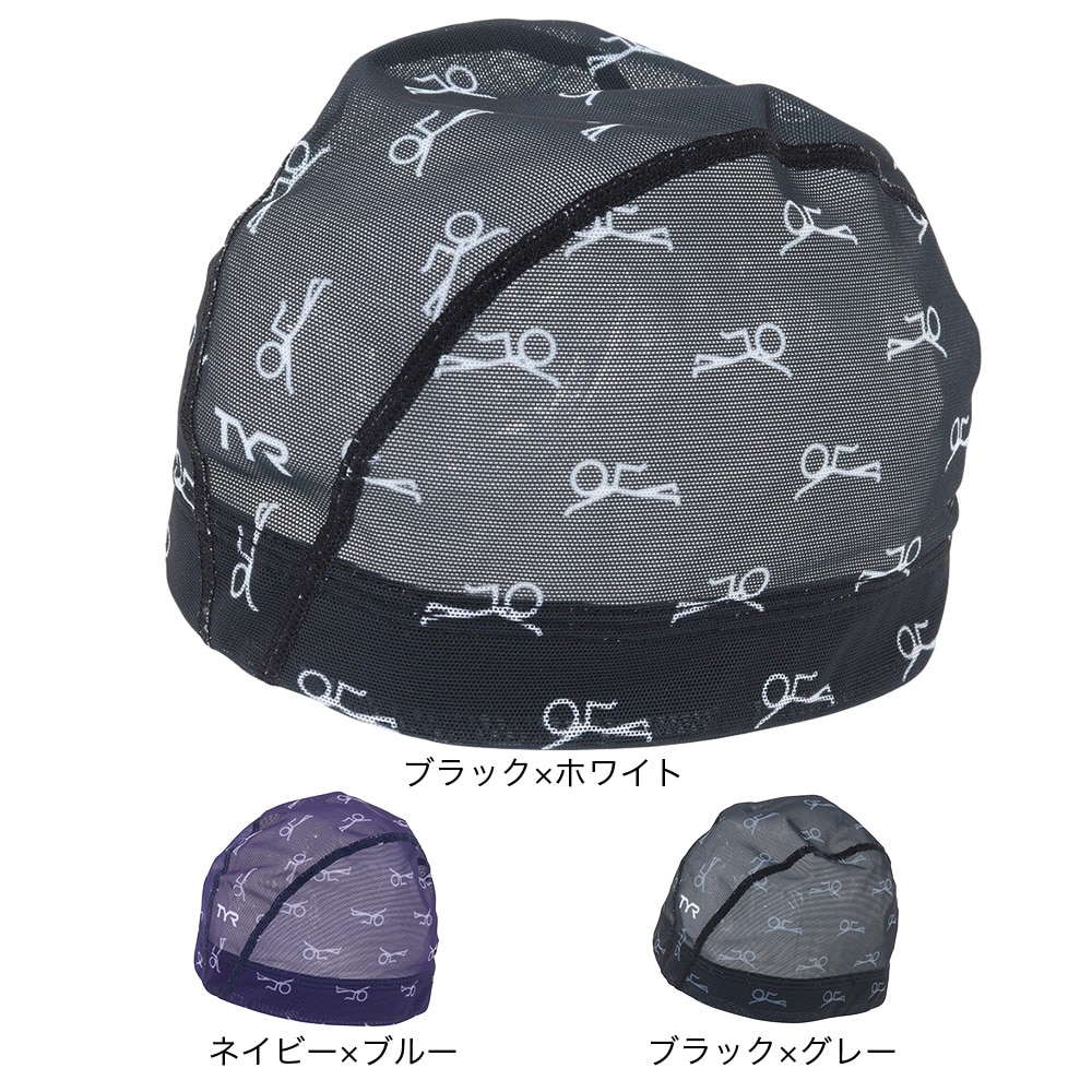 ティア（TYR）（メンズ、レディース）水泳 メッシュキャップ LCMM-51 BKGY