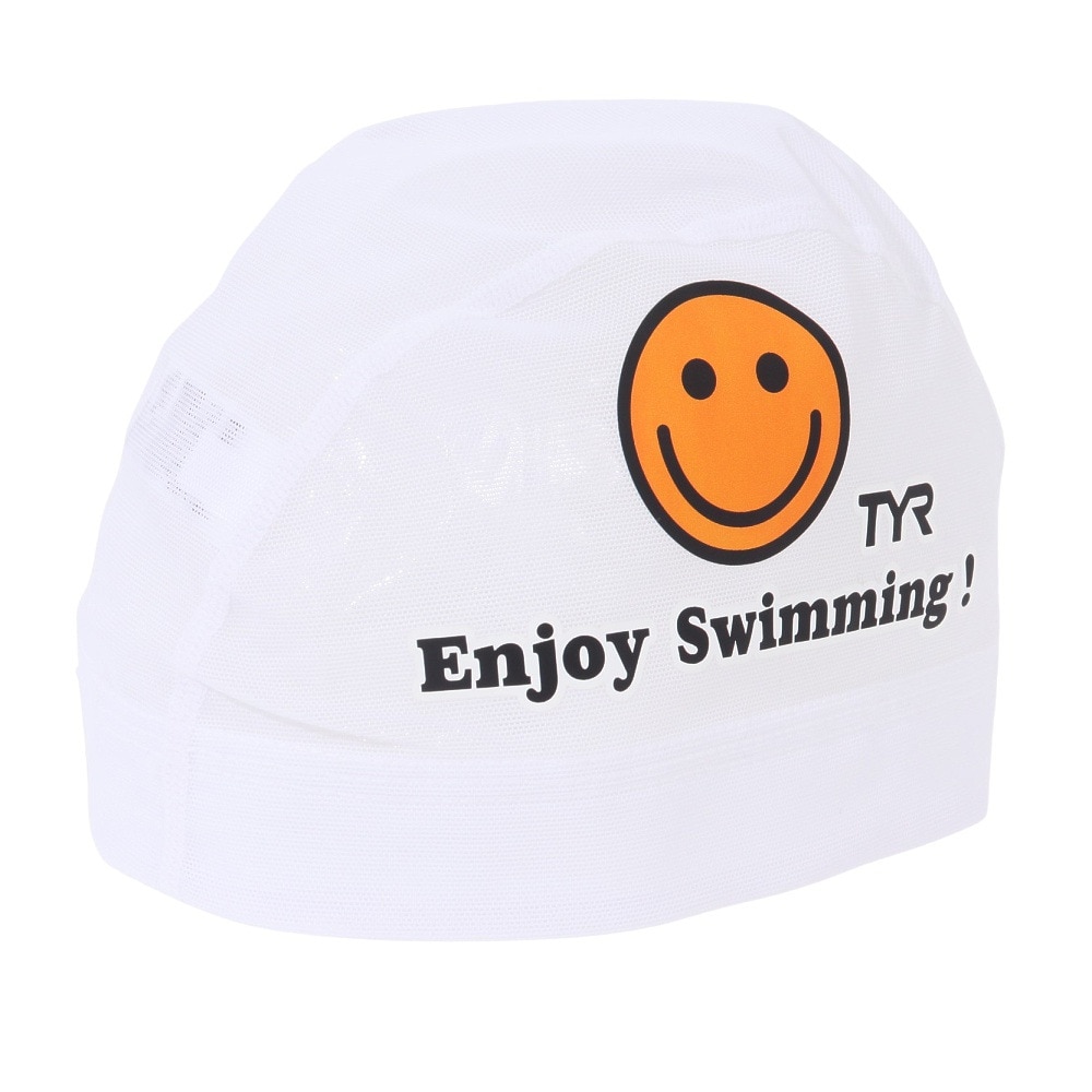 ティア（TYR）（メンズ、レディース）水泳 メッシュキャップ LCMM-54 WH