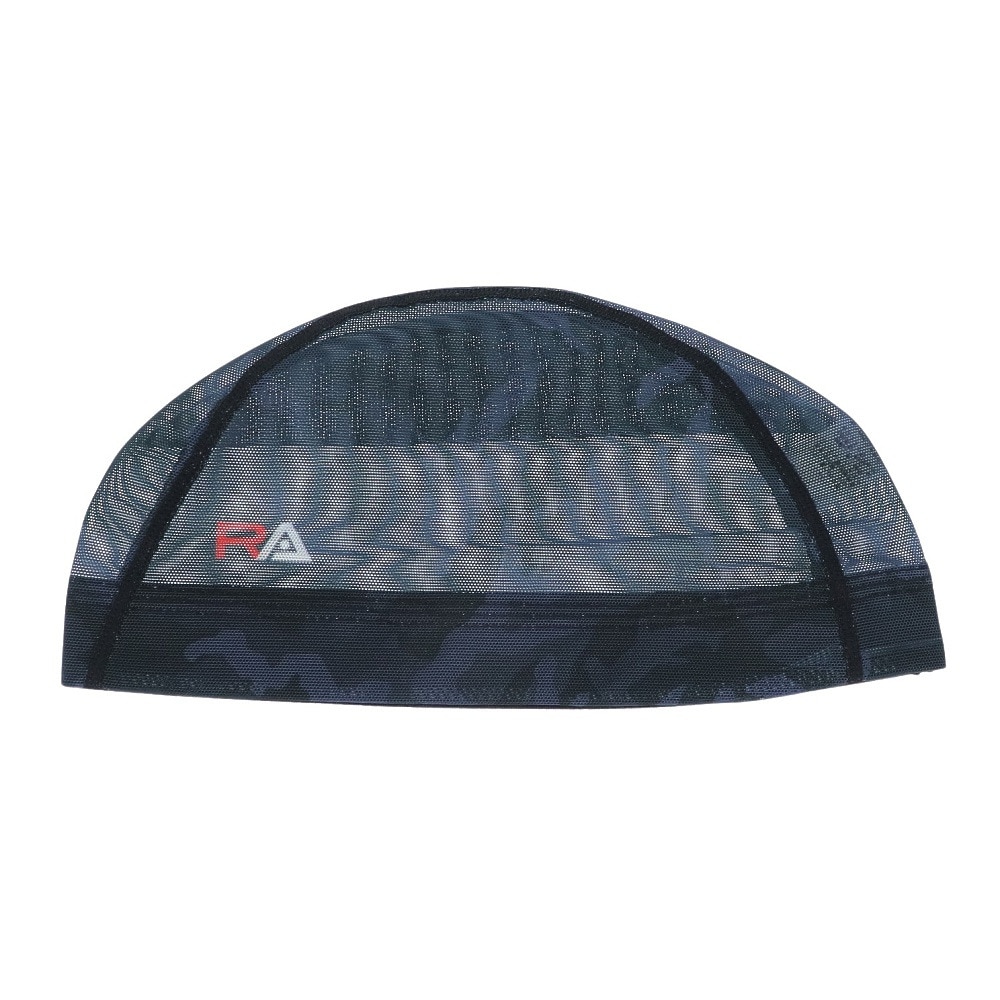 RA（RA）（メンズ）水泳 メッシュキャップ カモフラ RA523-LCMM01 BK