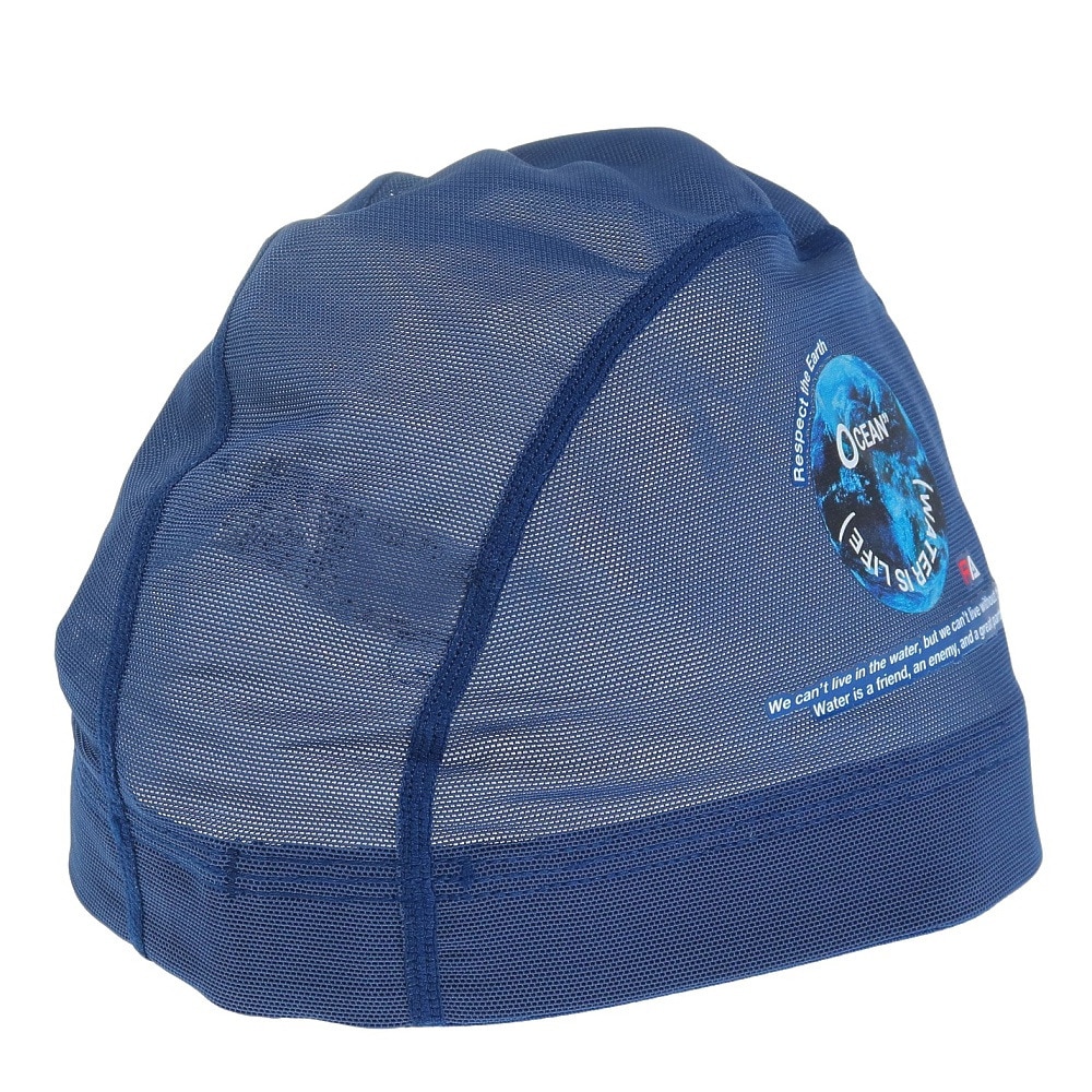 RA（RA）（メンズ、レディース）水泳 メッシュキャップ OCEAN RA523-LCMM02  NVWH
