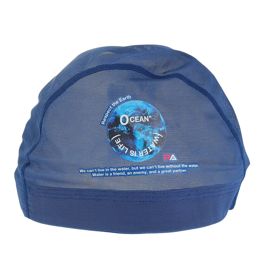 RA（RA）（メンズ、レディース）水泳 メッシュキャップ OCEAN RA523-LCMM02  NVWH