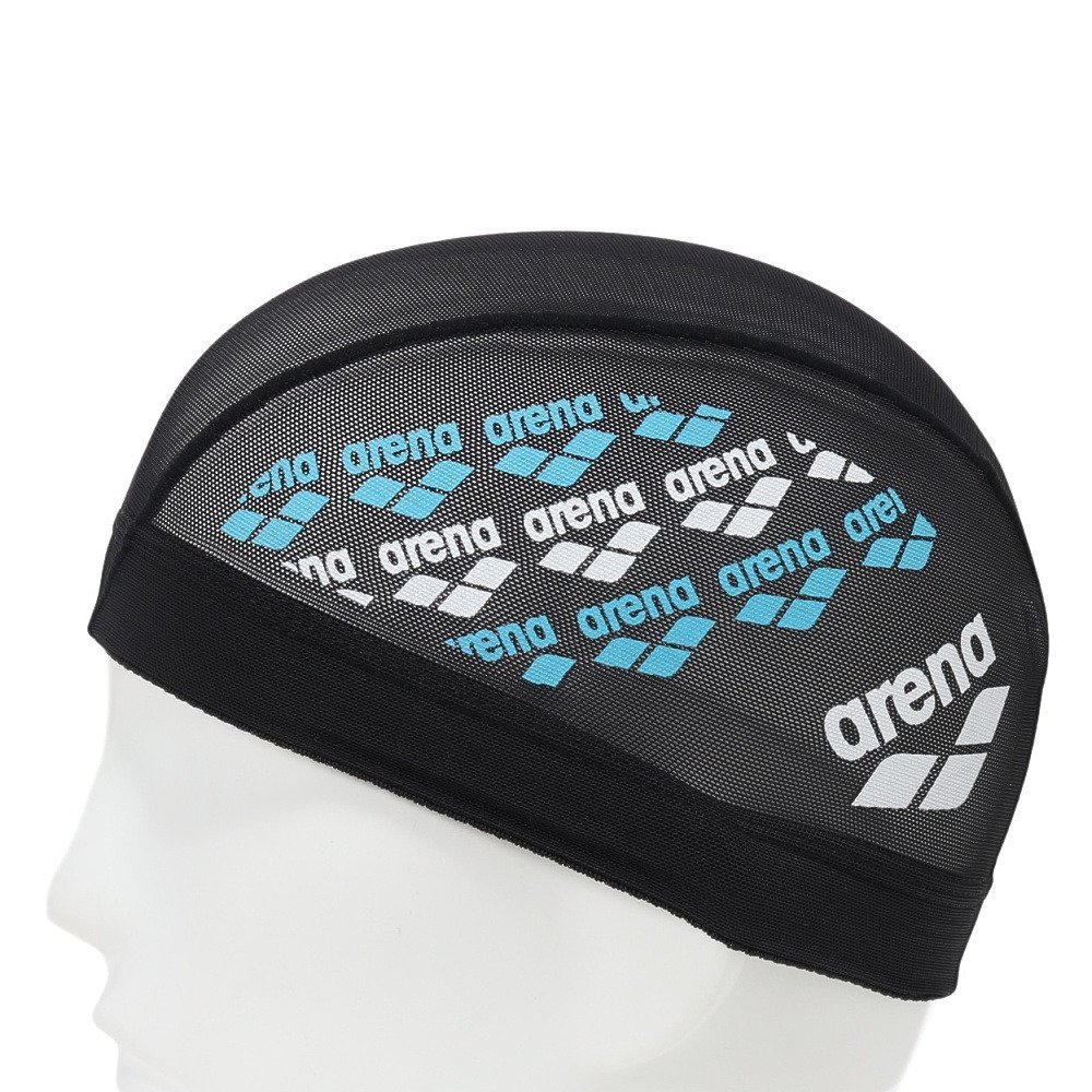アリーナ（ARENA）（メンズ、レディース）水泳 メッシュキャップ ARN-4409 BKWH