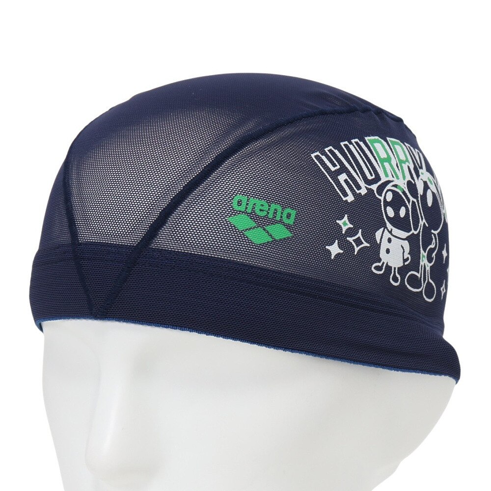 アリーナ（ARENA）（メンズ、レディース）水泳 アリーナくんメッシュキャップ ARN-4414 NVY