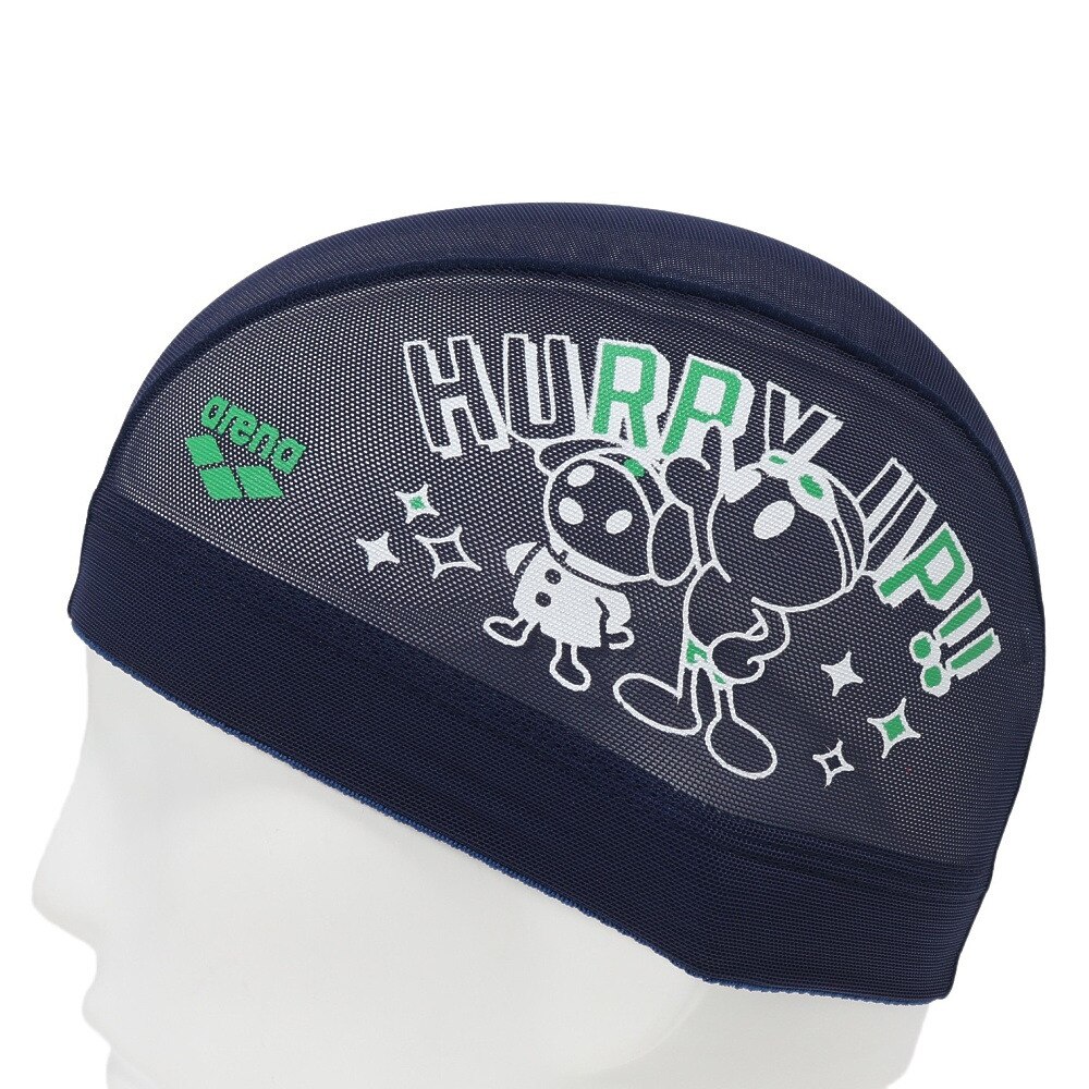 アリーナ（ARENA）（メンズ、レディース）水泳 アリーナくんメッシュキャップ ARN-4414 NVY