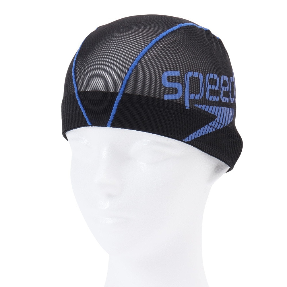 スピード（SPEEDO）（メンズ、レディース）水泳 メッシュキャップ ビームスタック SE12420 MB