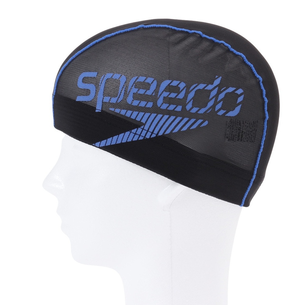 スピード（SPEEDO）（メンズ、レディース）水泳 メッシュキャップ ビームスタック SE12420 MB