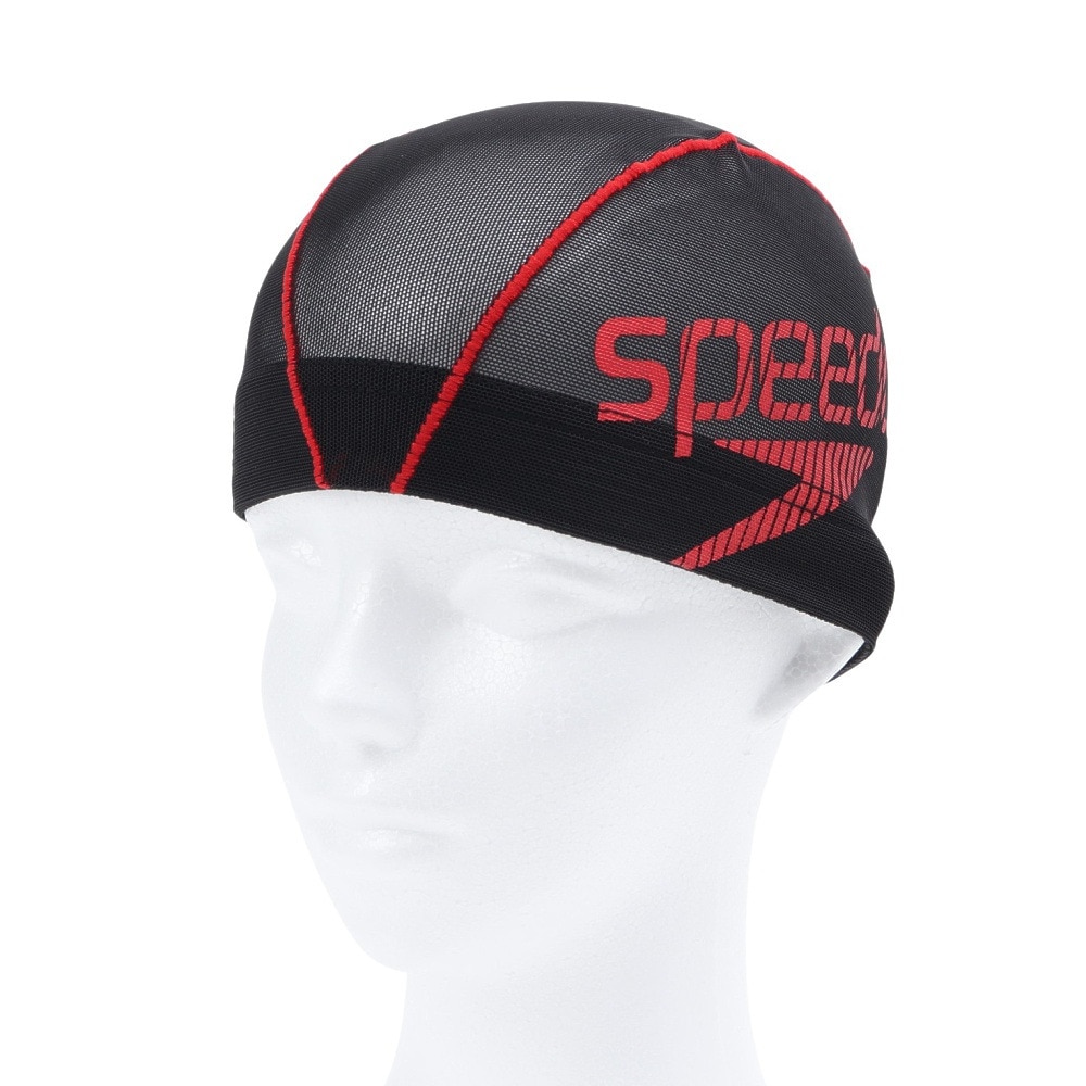 スピード（SPEEDO）（メンズ、レディース）水泳 メッシュキャップ ビームスタック SE12420 RE