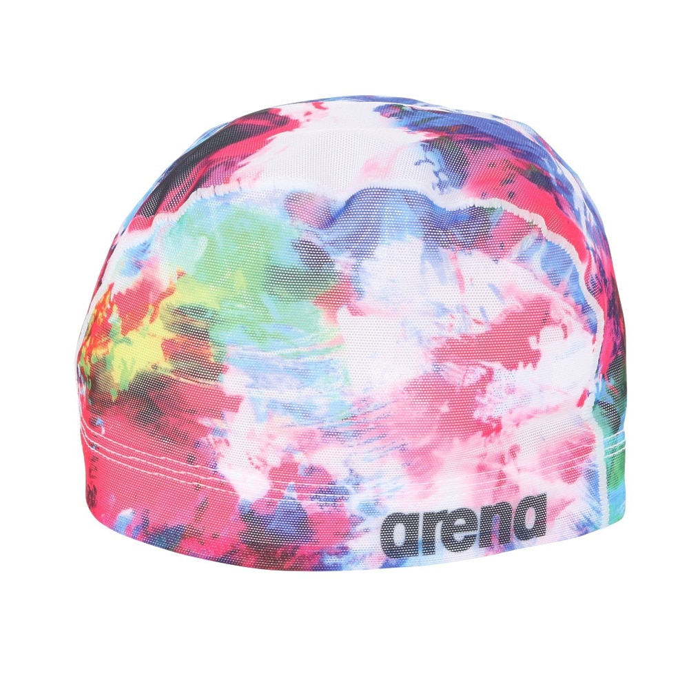 アリーナ（ARENA）（メンズ、レディース、キッズ）水泳 メッシュキャップ AS4FSC50U WHBK
