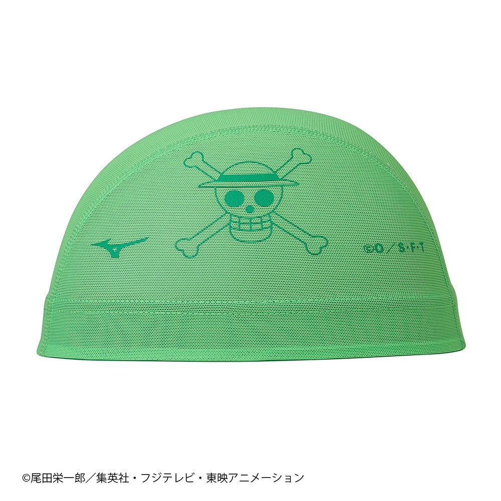 ミズノ（MIZUNO）（メンズ、レディース）スイムキャップ 水泳 ONE PIECE メッシュキャップ N2JWB59236 50-59cm 緑