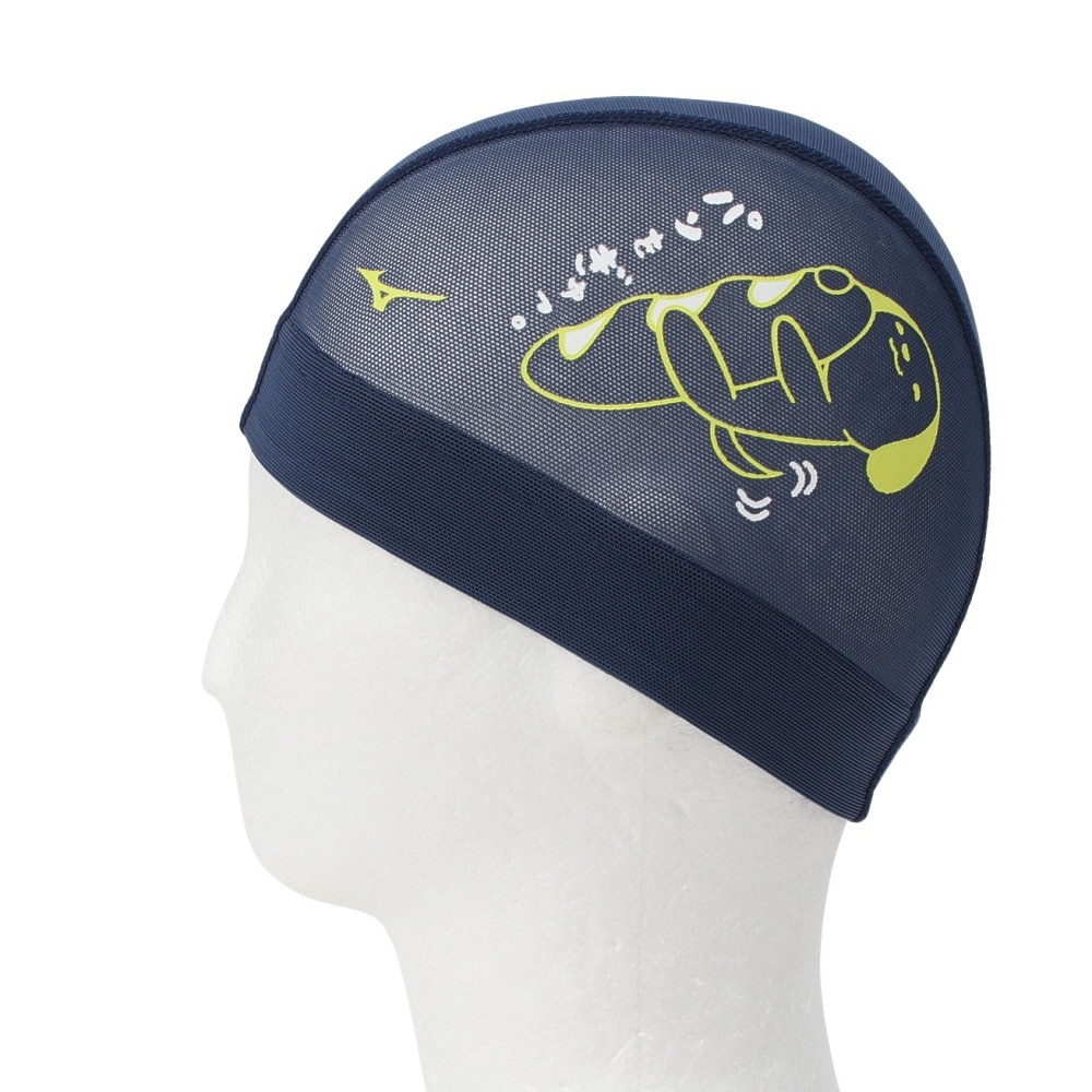 ミズノ（MIZUNO）（メンズ、レディース）水泳 スイムキャップ メッシュキャップ N2JWB50314 ネイビー