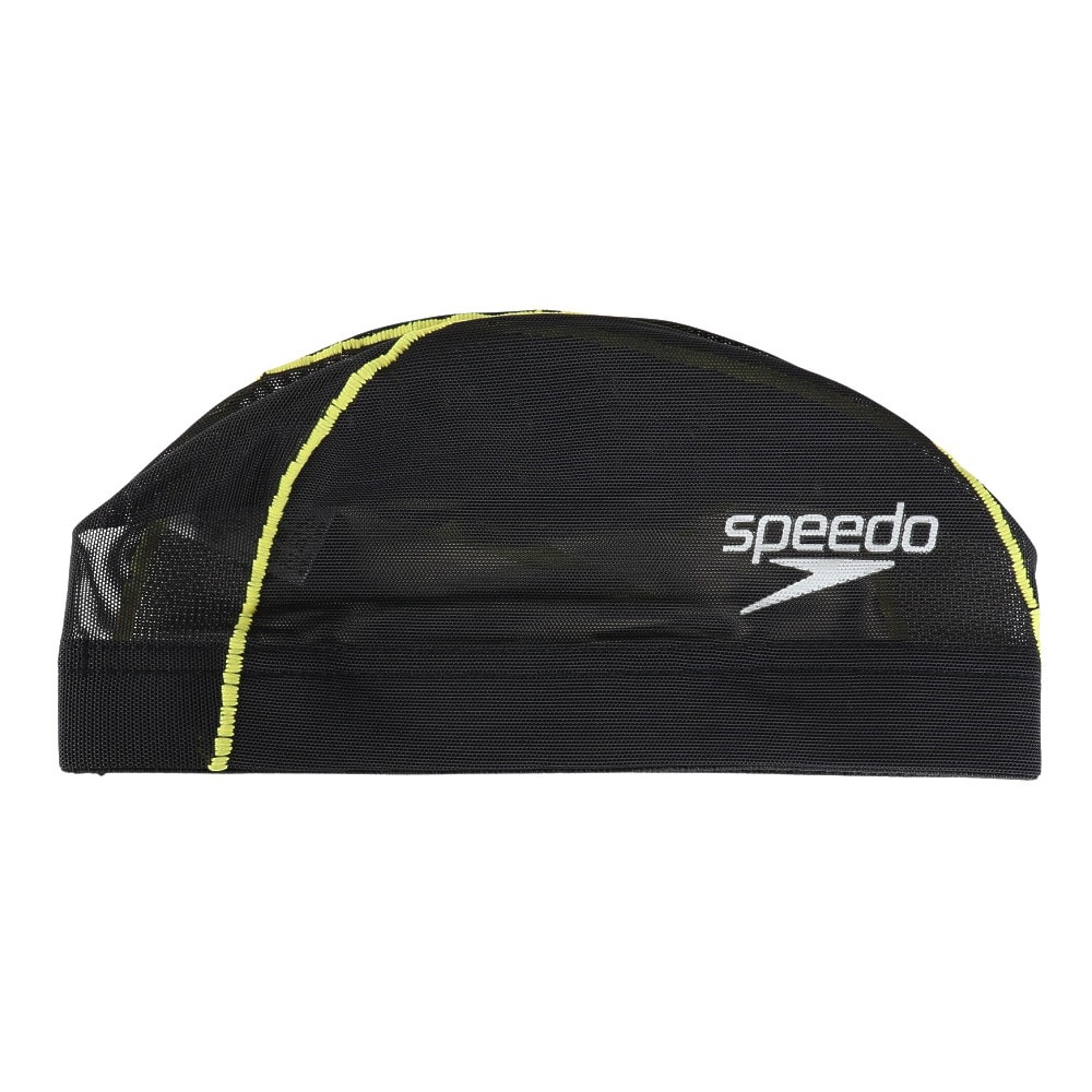 スピード（SPEEDO）（メンズ、レディース）水泳 メッシュキャップ ブーン ウェーブ SE12357 LI イエロー