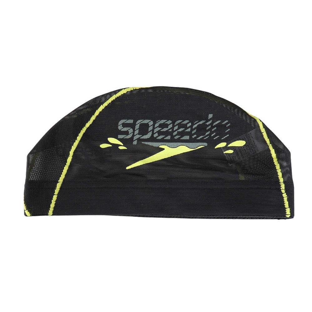 スピード（SPEEDO）（メンズ、レディース）水泳 メッシュキャップ ブーン ウェーブ SE12357 LI イエロー