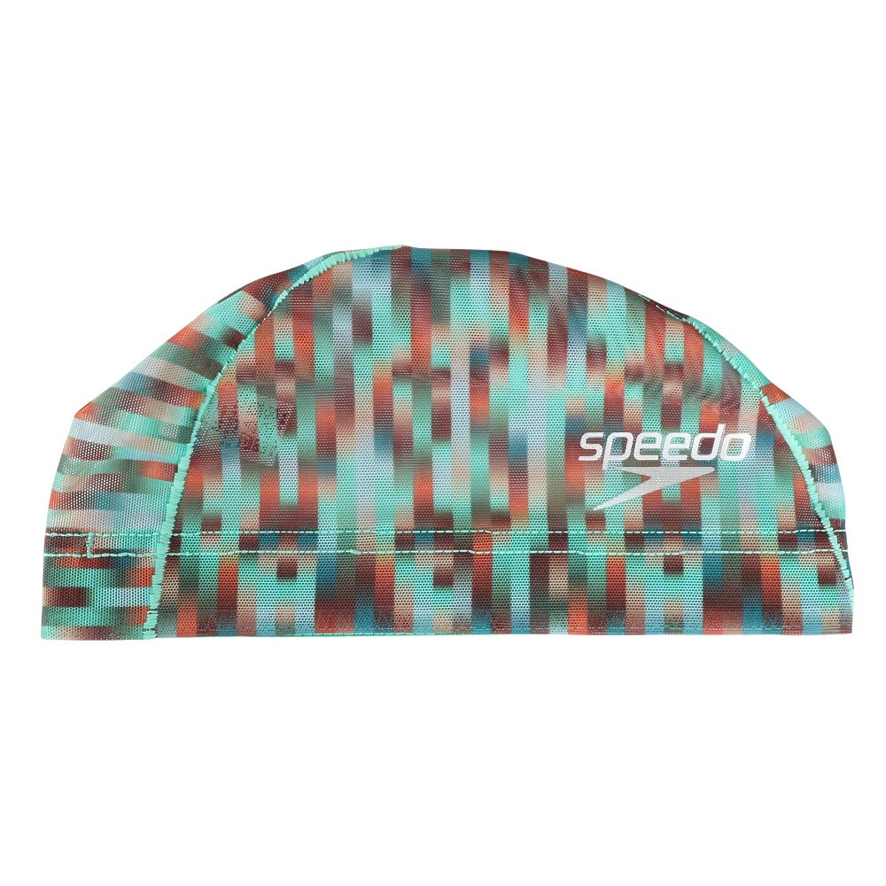 スピード（SPEEDO）（メンズ、レディース）水泳 リニアグラディエンツメッシュキャップ SE12454 GR