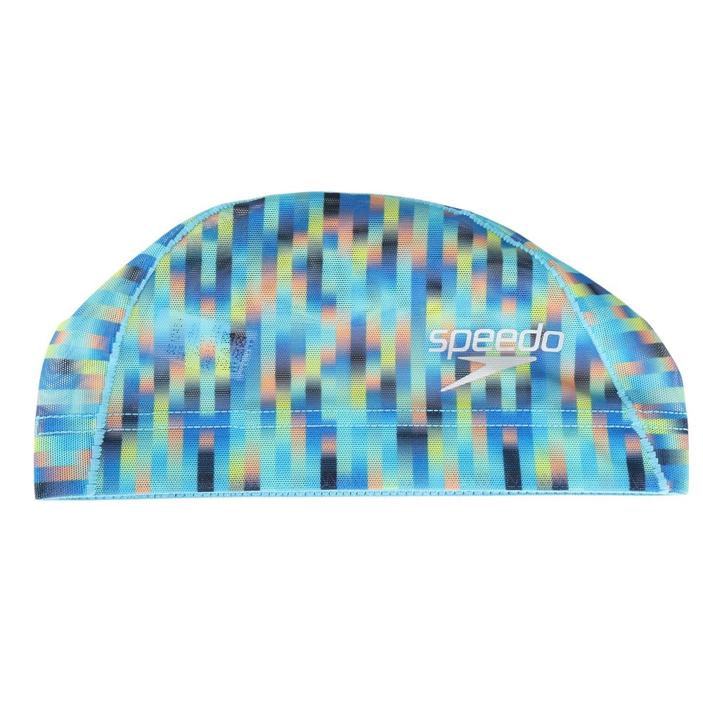スピード（SPEEDO）（メンズ、レディース）水泳 リニアグラディエンツメッシュキャップ SE12454 PB