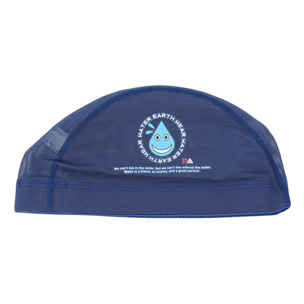 RA（RA）（メンズ、レディース）スイムキャップ 水泳 メッシュキャップ WATER RA 紺 M-Lサイズ RA524-LCMM13 NVBL 水泳帽 スイミングキャップ 水泳 プール
