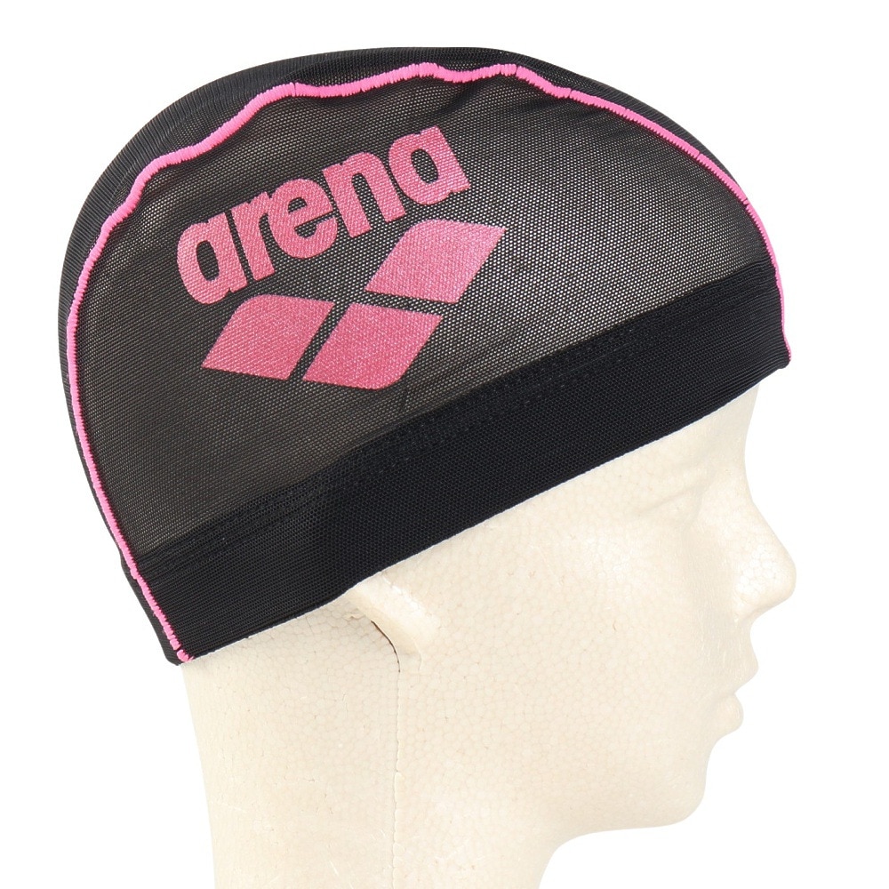 アリーナ（ARENA）（メンズ、レディース）水泳 メッシュキャップ AS5SSC41U BKPK