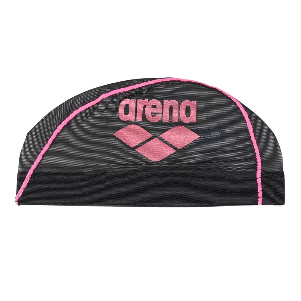 アリーナ（ARENA）（メンズ、レディース）水泳 メッシュキャップ AS5SSC41U BKPK