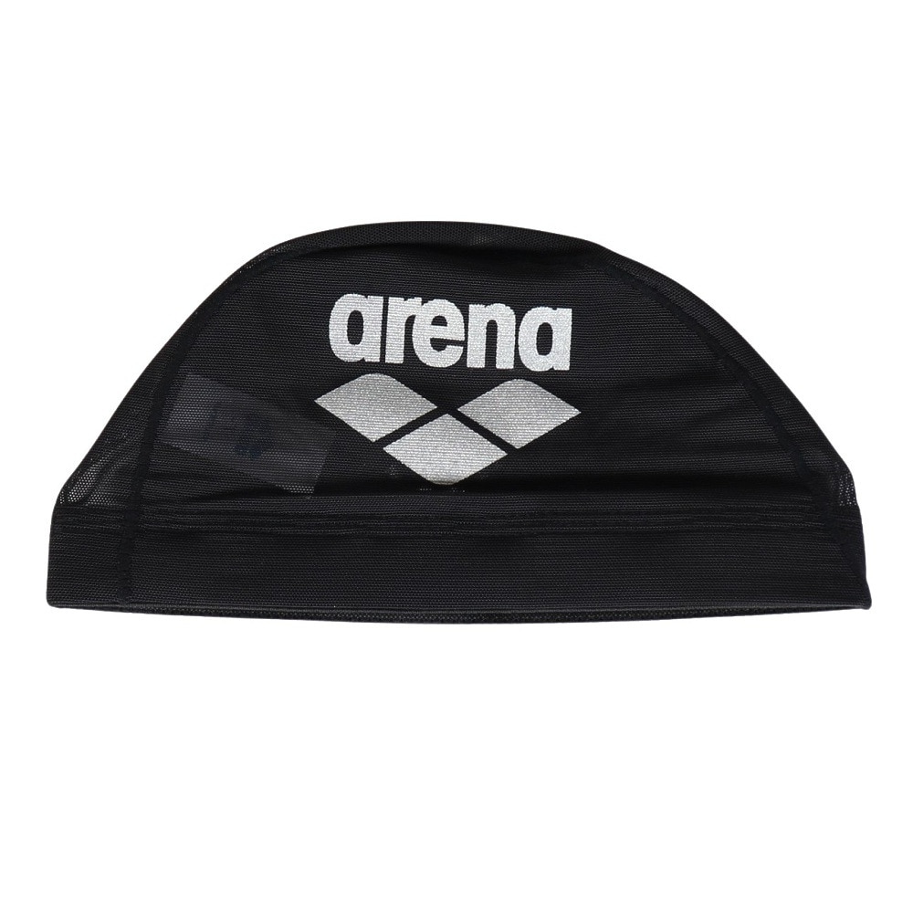 アリーナ（ARENA）（メンズ、レディース）水泳 メッシュキャップ AS5SSC41U BKSL