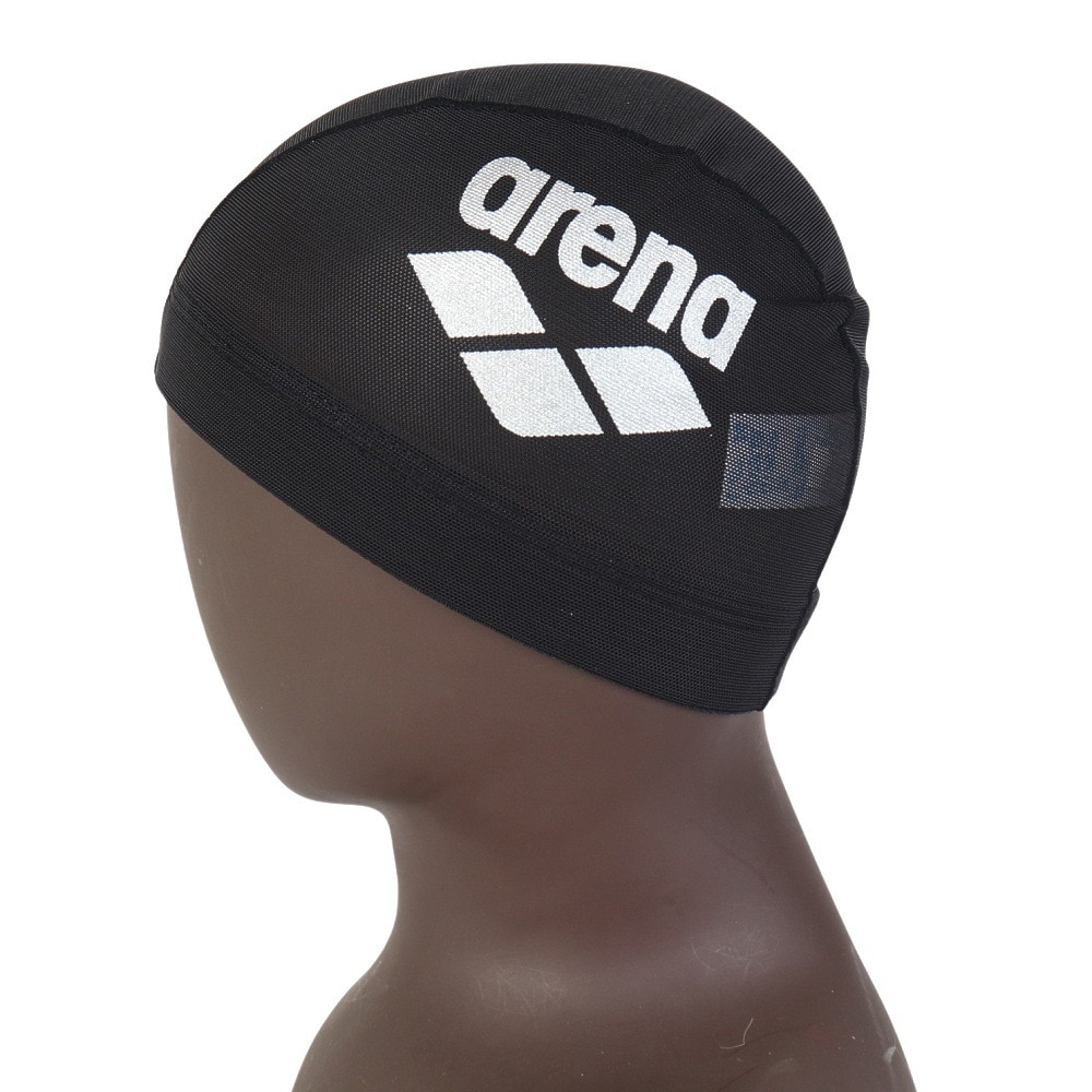 アリーナ（ARENA）（メンズ、レディース）水泳 メッシュキャップ AS5SSC41U BKSL