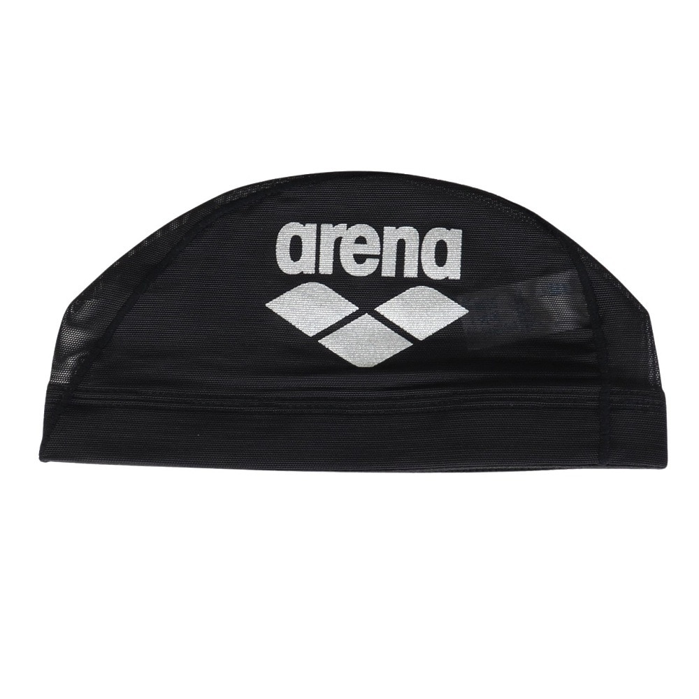 アリーナ（ARENA）（メンズ、レディース）水泳 メッシュキャップ AS5SSC41U BKSL