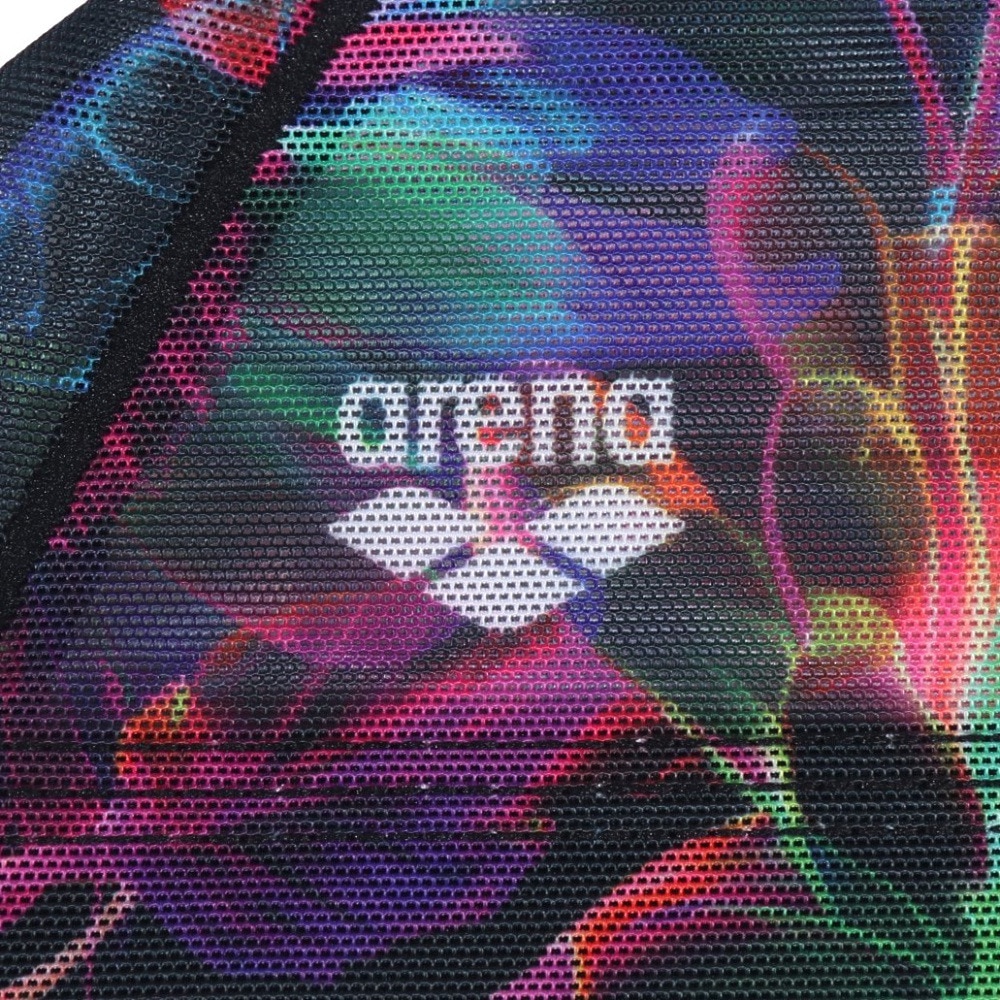 アリーナ（ARENA）（メンズ、レディース） メッシュキャップ 水泳黒 白 M-Lサイズ AS5SSC56U BKWH 花柄 公式大会招集所持ち込み可 ロゴ入り スイミング 運動