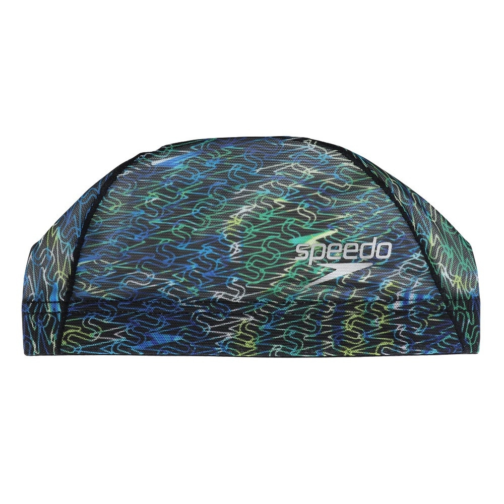 スピード（SPEEDO）（メンズ、レディース）スイムキャップ 水泳 モノグラムジャパン 2メッシュキャップ SE12520 BL 50-59cm 