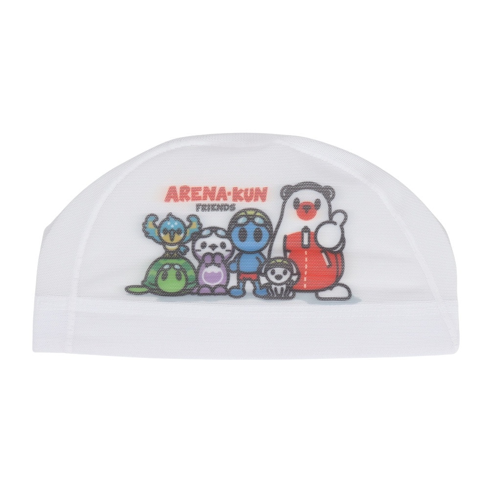 アリーナ（ARENA）（メンズ、レディース）水泳 メッシュキャップ AS5FSCA2U WHBK