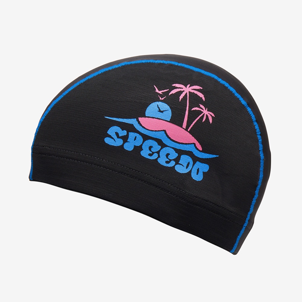 スピード（SPEEDO）（メンズ、レディース）水泳 サンセットメッシュキャップ SE12555 BL