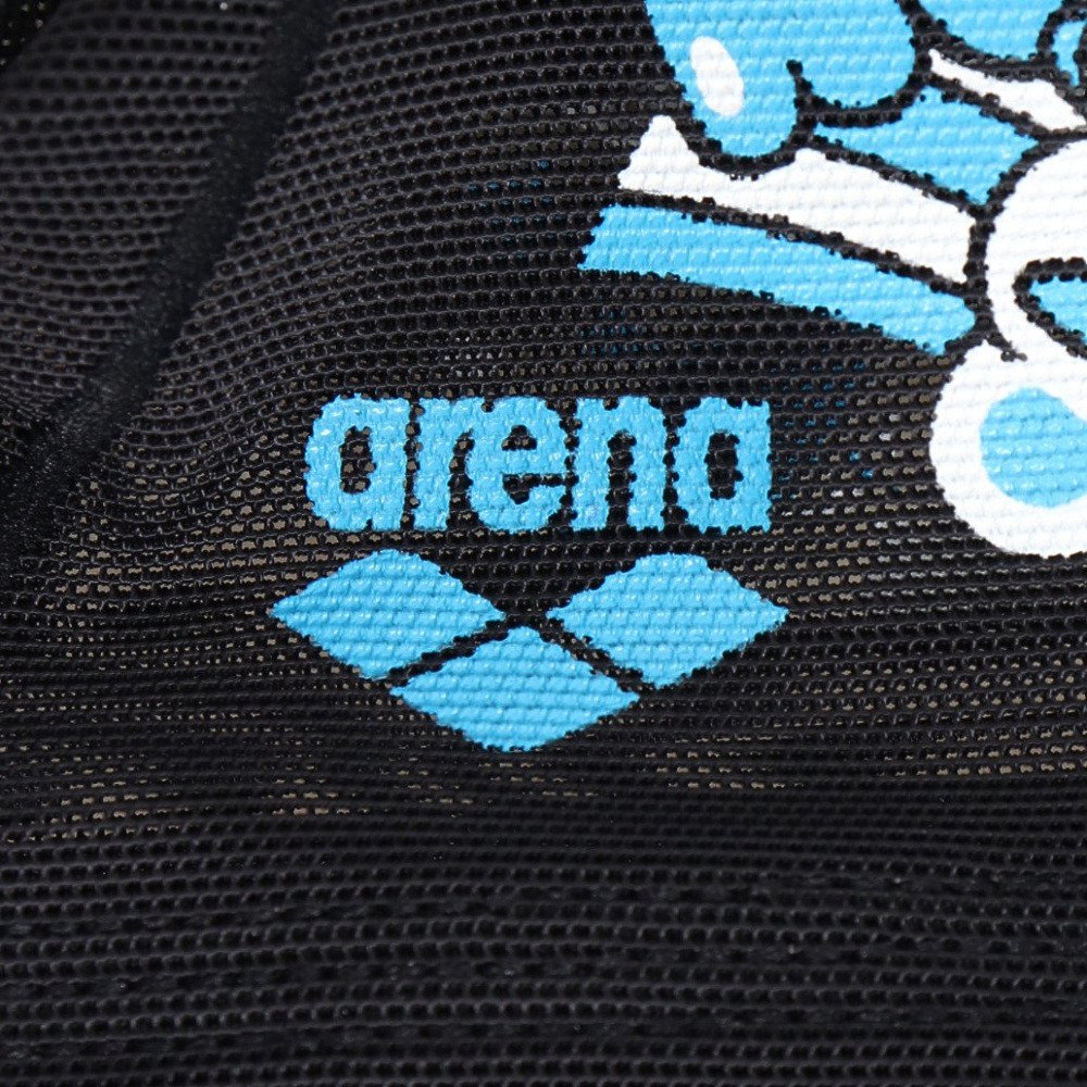 アリーナ（ARENA）（メンズ、レディース）スイムキャップ 水泳 メッシュキャップ 公式大会可 黒×青 M-Lサイズ AS6SSC56U BKBL