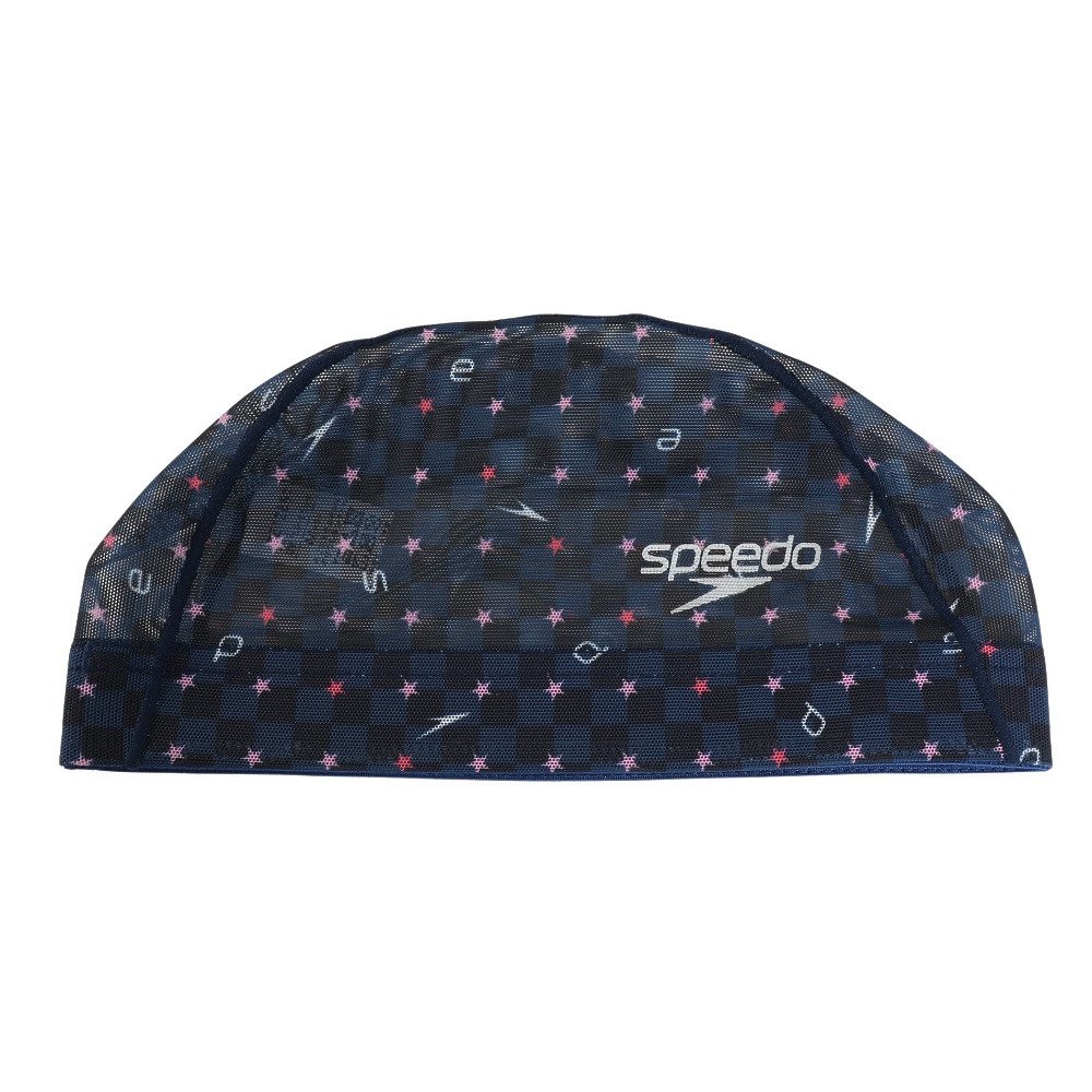 BEEDENメッシュキャップ ネイビー スピード（SPEEDO）（メンズ、レディース）スイムキャップ 水泳 BOOM