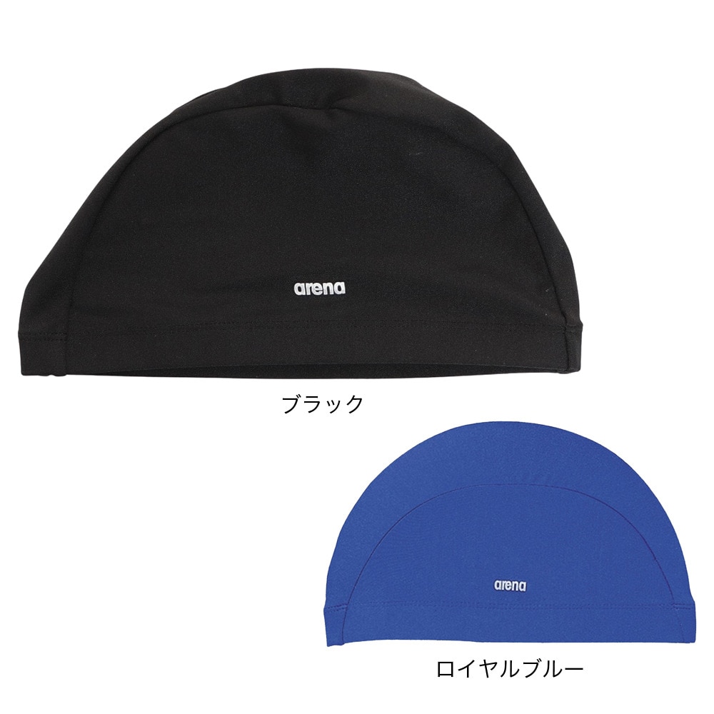 アリーナ（ARENA）（メンズ、レディース）水泳 キャップ ゆったりテキスタイルキャップ ARN-9640-BLK