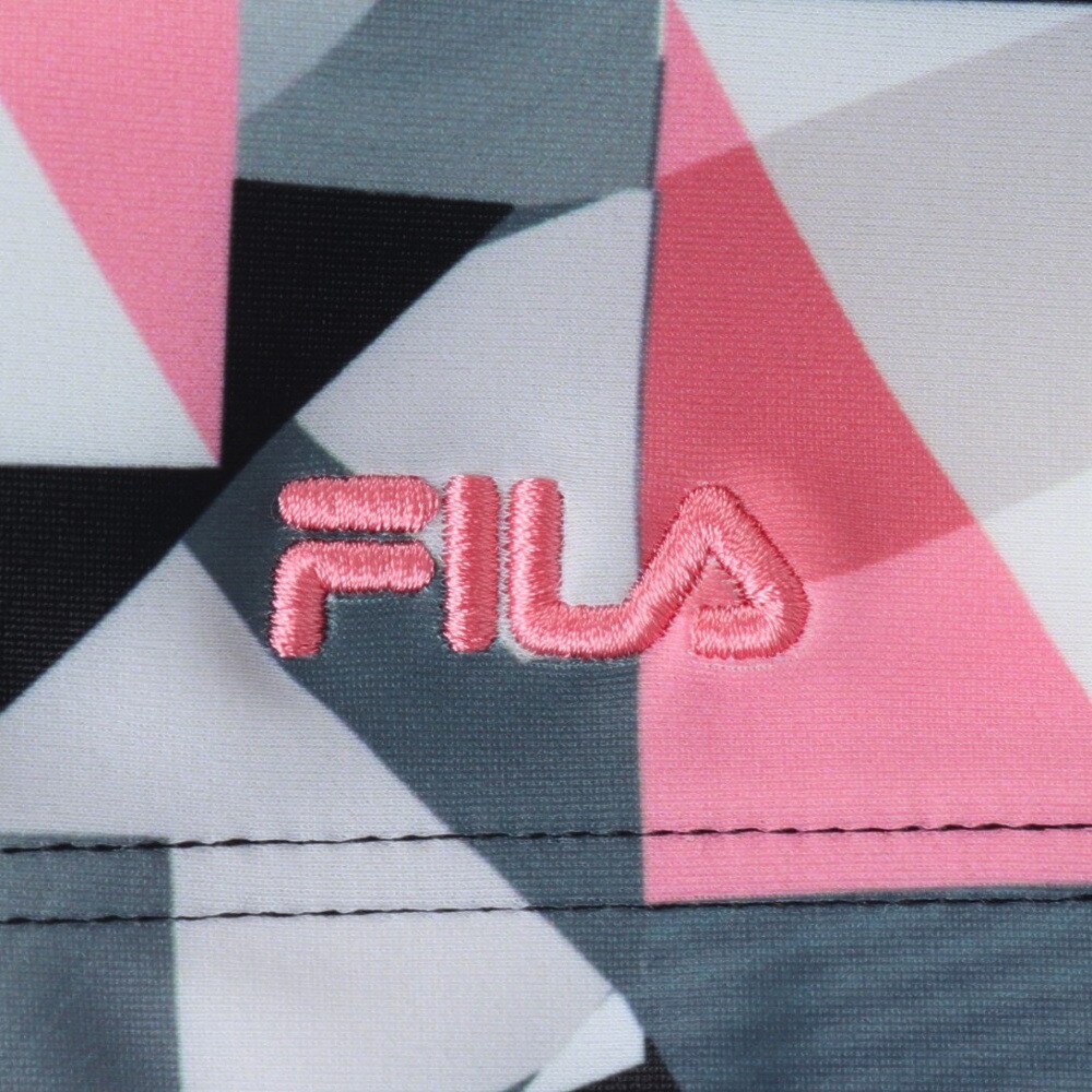 フィラ（FILA）（レディース）水泳 キャップ カラーブロック プリントキャップ 314622-BK