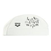 (メンズ、レディース)水泳 テキスタイルキャップ AS5FSC75U WHBK