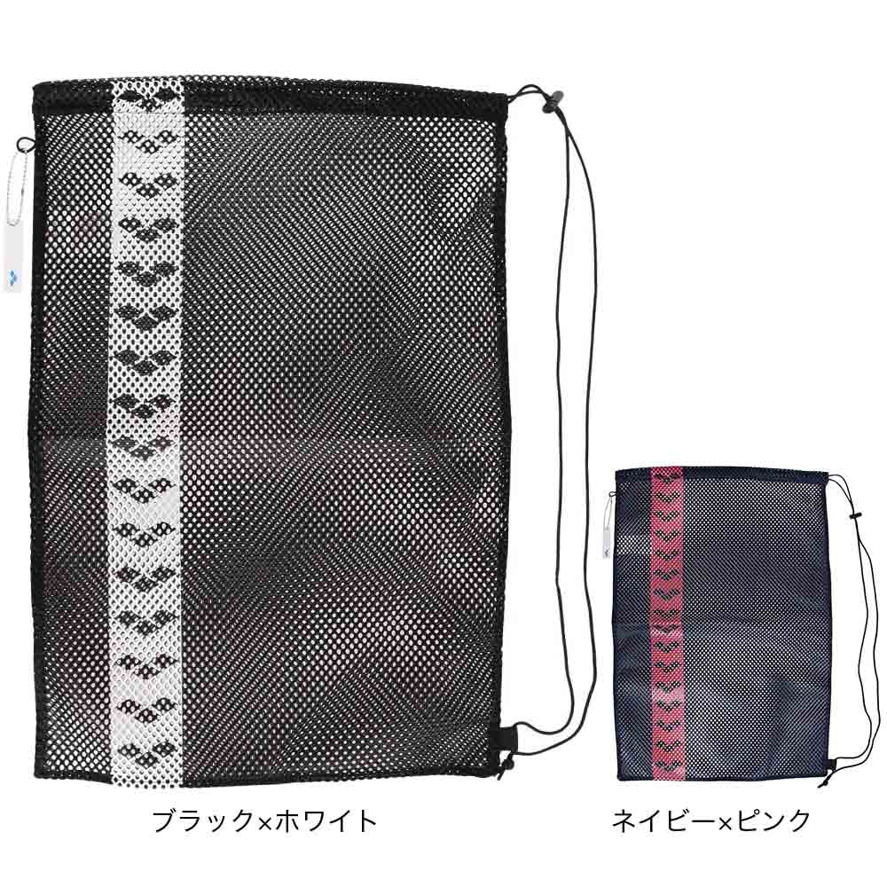 アリーナ（ARENA）（メンズ、レディース、キッズ）水泳バッグ メッシュバッグ AEAVJA06 BKWH