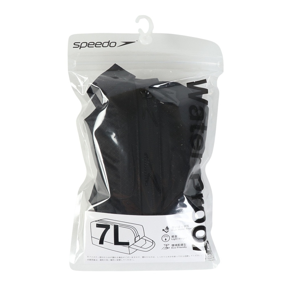 スピード（SPEEDO）（メンズ、レディース）水泳バッグ ウォータープルーフ 7L  Lサイズ SE22512 K