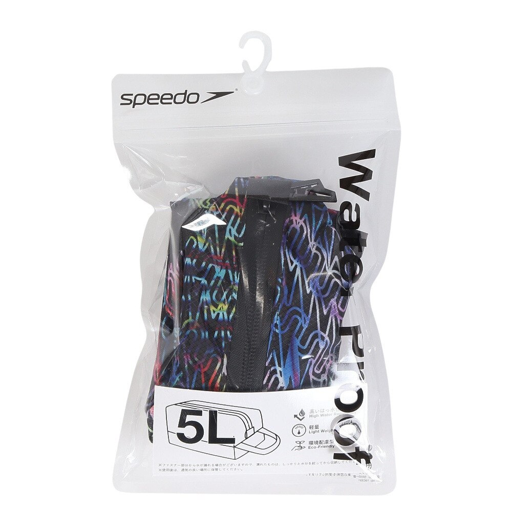 スピード（SPEEDO）（メンズ、レディース）水泳バッグ モノグラムジャパン2 ウォータープルーフ 5L Mサイズ SE22520 MTコンパクト 軽量 撥水 小物整理