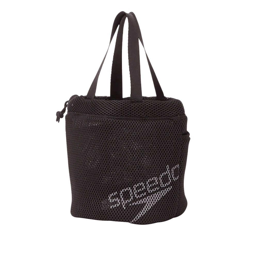 スピード（SPEEDO）（メンズ、レディース）水泳バッグ スパバッグ 黒 SE22460 K バック かばん 巾着型  運動 スポーツ メッシュ 通気性 