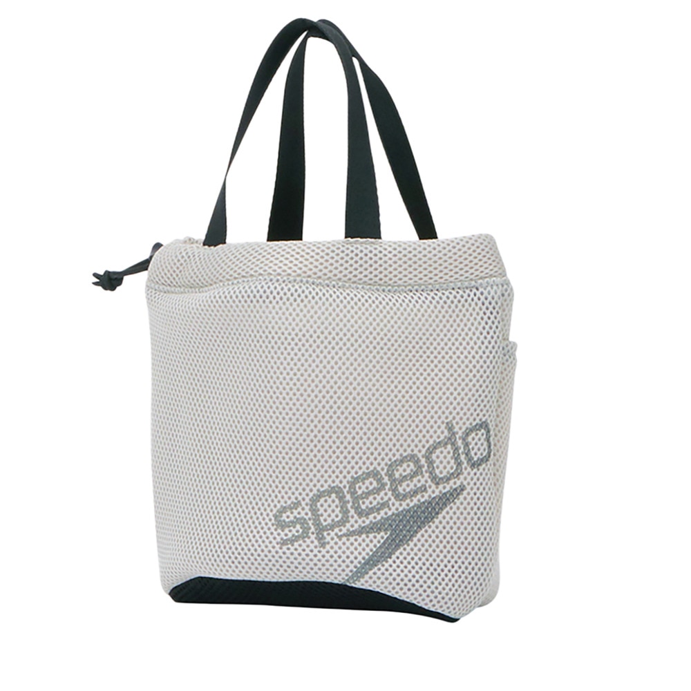 スピード（SPEEDO）（メンズ、レディース）水泳バッグ スパバッグ ライトグレー SE22460 LG バック かばん 巾着型  運動 スポーツ メッシュ 通気性 