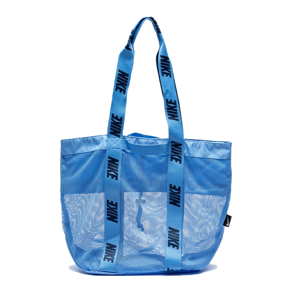 ナイキ（NIKE）（メンズ、レディース、キッズ）水泳バッグ メッシュトートプールバッグ 青 4L 1994036-006 防水 通気性 部活 スイムバック バッグ ロゴ入り